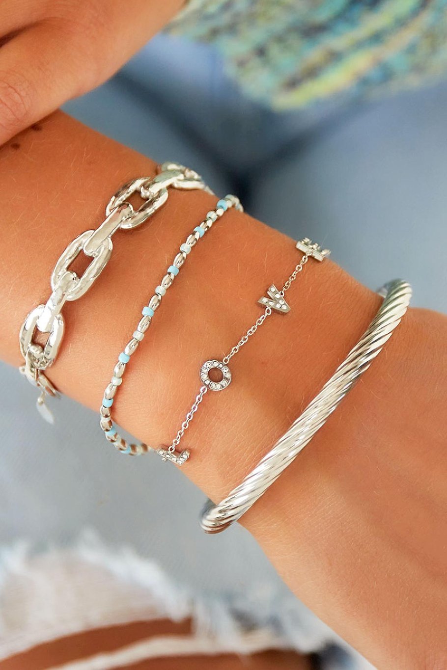 Bracciale in acciaio inossidabile amore Gold Stainless Steel Immagine2